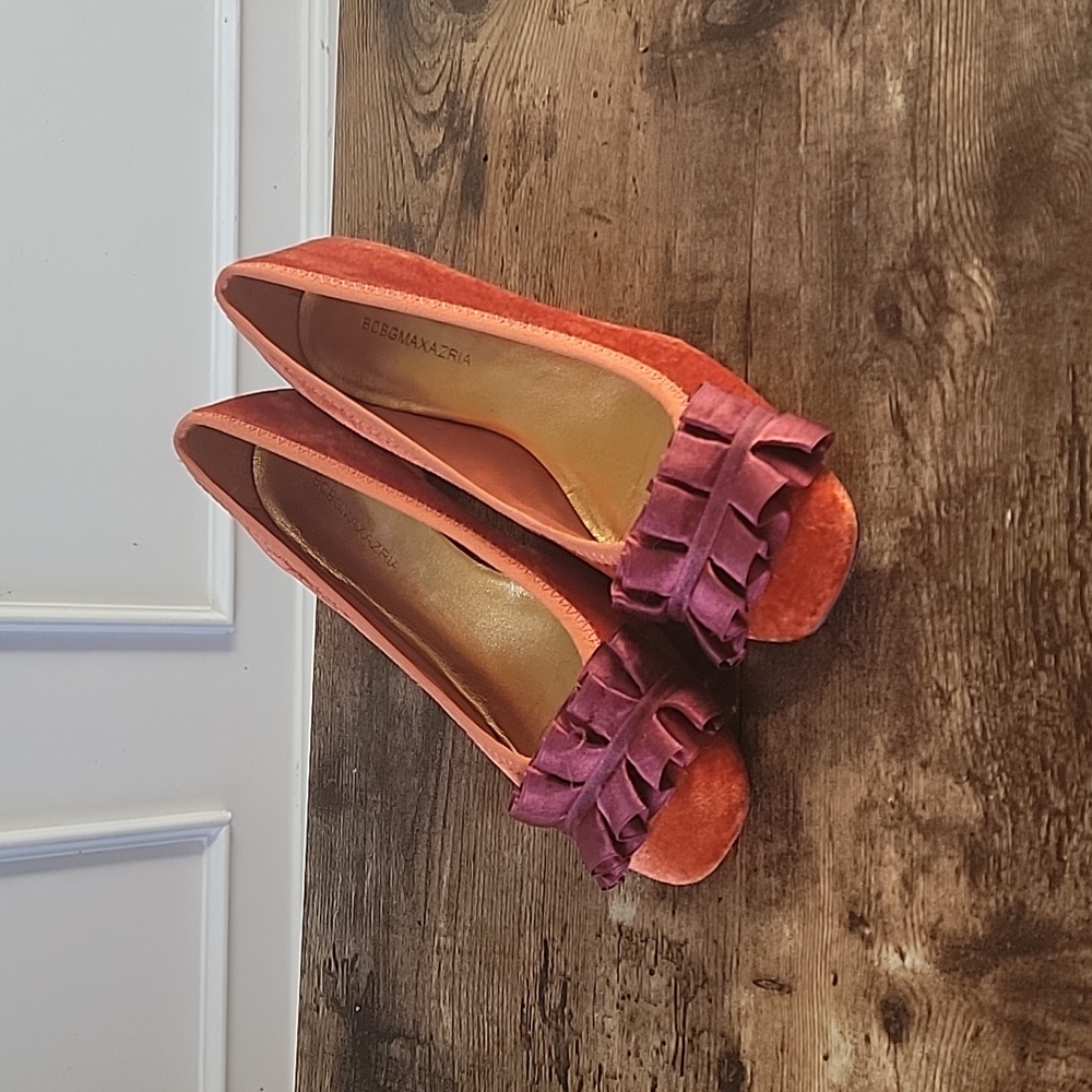 BCBGMAXAZRIA Vintage small heel orange and purple